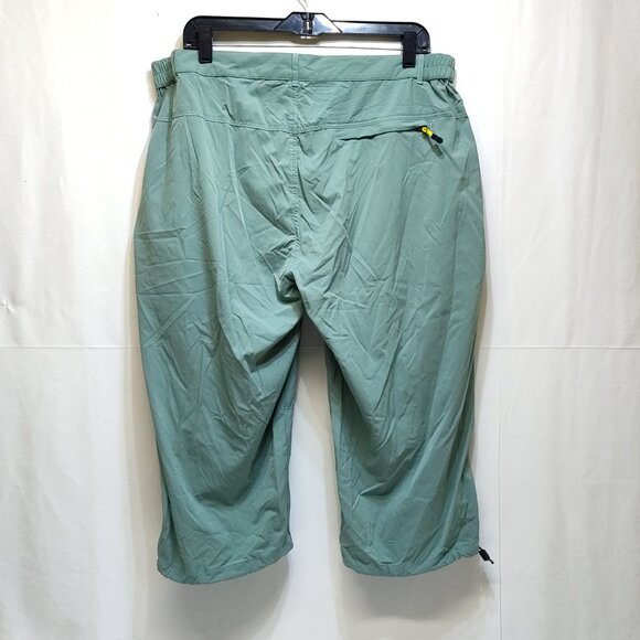 Hiking Cargo Shorts Zippered Front & Cargo Pockets Elastic Waist Women W36 EUC - Picture 2 of 9